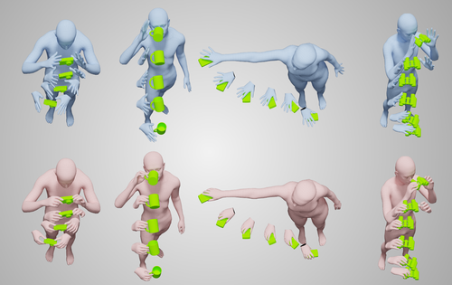 {GRIP}: Generating Interaction Poses Using Spatial Cues and Latent Consistency