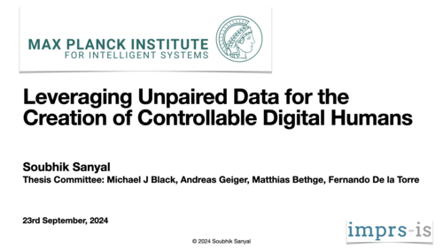 Leveraging Unpaired Data for the Creation of Controllable Digital Humans